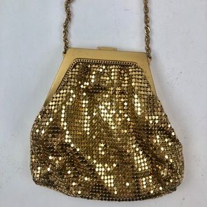 Whiting and Davis gold chain purse